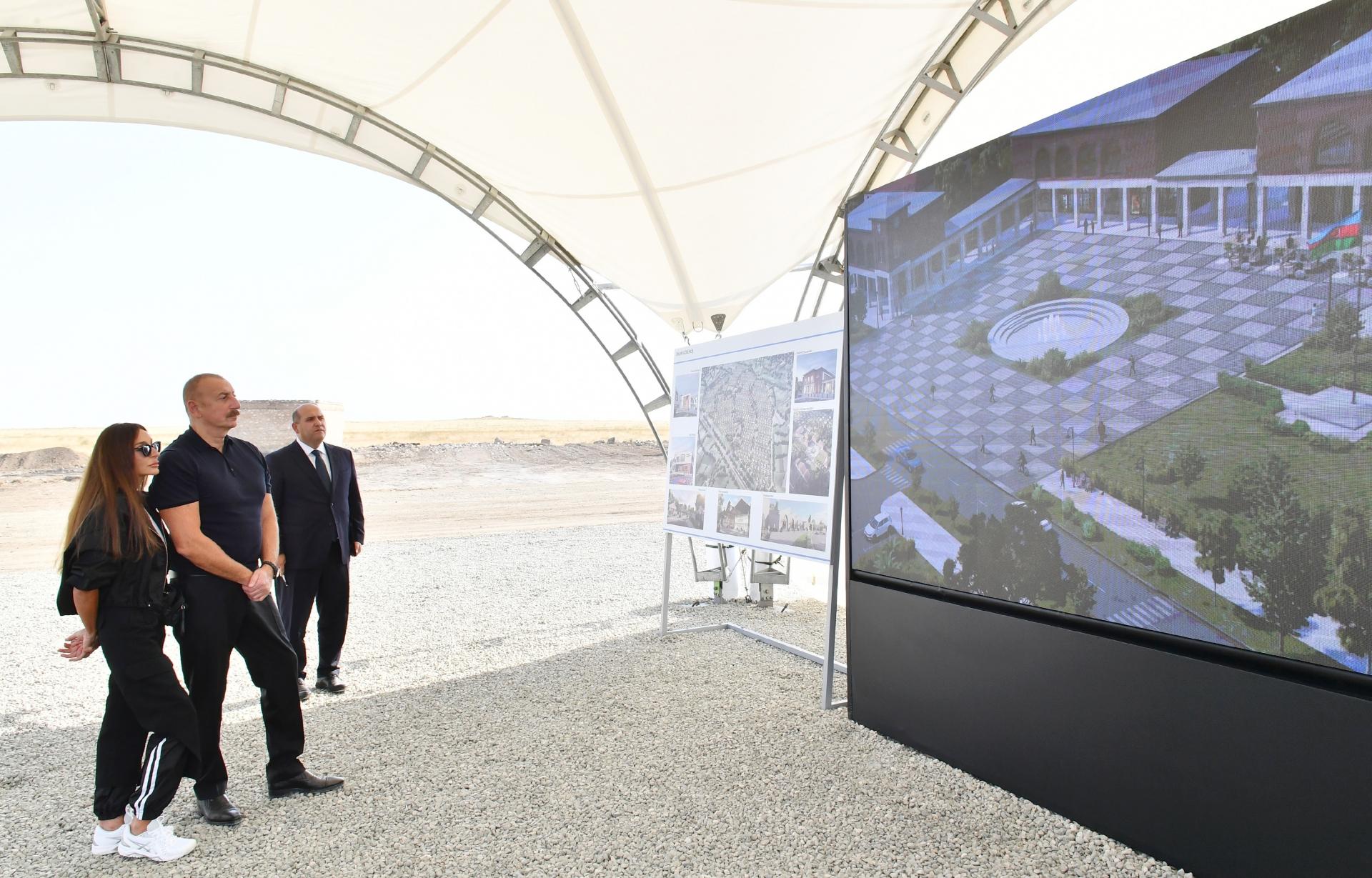 Ağdamın Xıdırlı, Kəngərli və Sarıcalı kəndlərinin təməli qoyulub - YENİLƏNİB