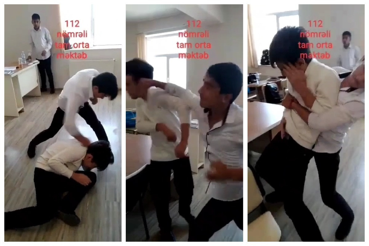 Məktəblilər valideynləri ilə birgə polisə çağırıldı - VİDEO