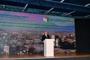 Prezident: "Həyatla dolu Ağdamda heç nə qalmayıb, şəhər tamamilə dağıdılıb"