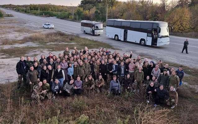 108 ukraynalı qadın rus əsirliyindən azad edildi - VİDEO