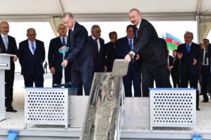 Cəbrayılda Qumlaq dəmir yolu stansiyasının təməli qoyuldu - YENİLƏNİB