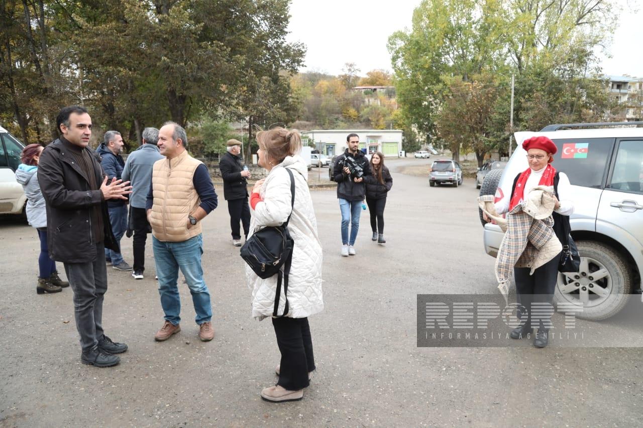 Beynəlxalq səyahətçilər Şuşada - FOTOLAR