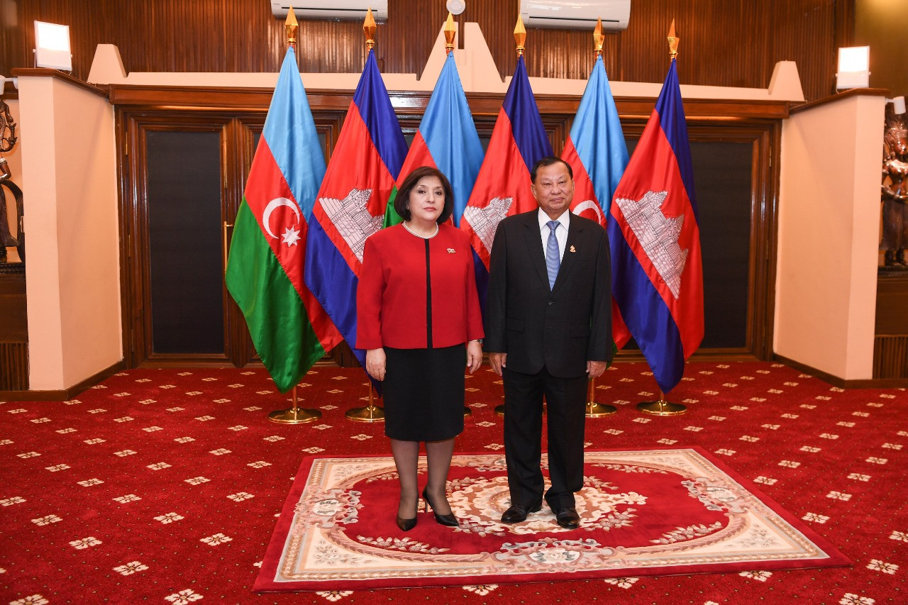 Spiker Kamboca Senatının sədri ilə görüşdü - FOTOLAR