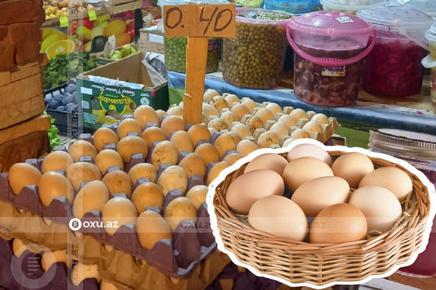 Azərbaycanda yumurta BAHALAŞDI - FOTO