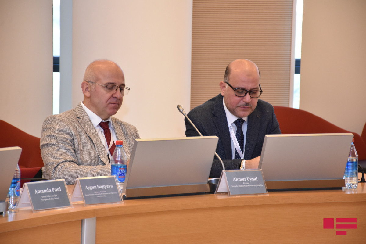 Ceyhun Bayramov Orta dəhlizə həsr olunmuş beynəlxalq konfransda çıxış edib - FOTO