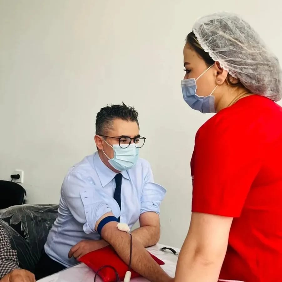 Bu klinikada qanvermə aksiyası keçirildi - FOTOLAR