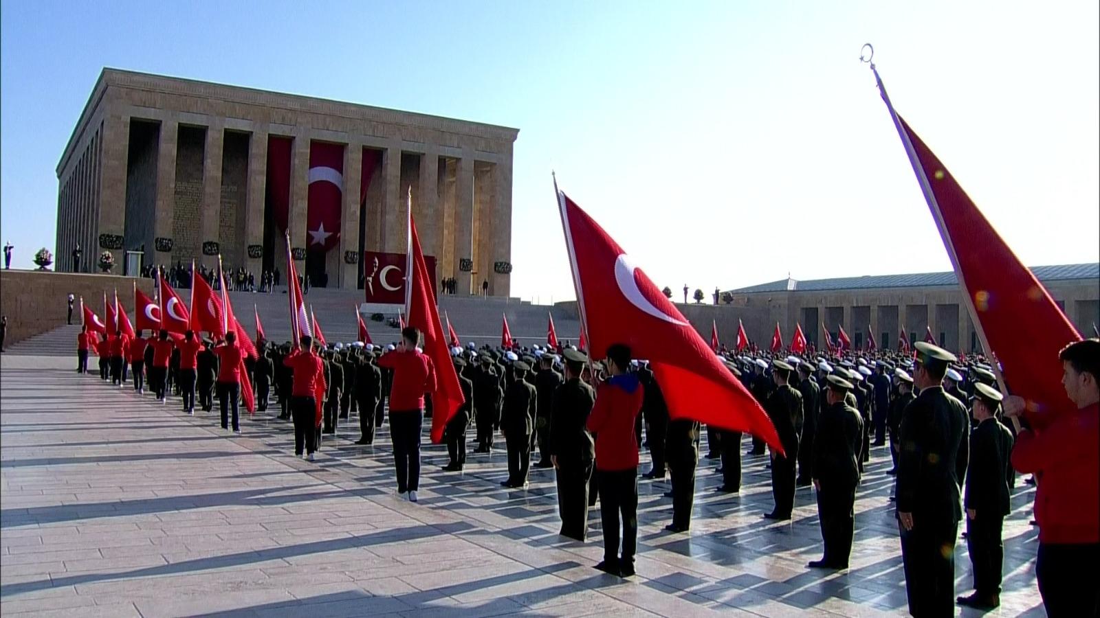 Ərdoğan Atatürkün məzarını ziyarət etdi - FOTOLAR