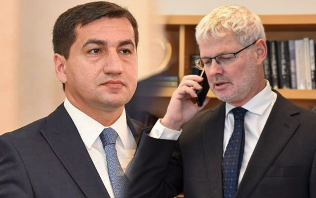 Hikmət Hacıyev İsrail XİN rəsmisi ilə telefonla danışdı