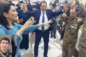 Səbinə Əliyeva şəhid xəbəri gələn qazinin toyunda - VİDEO+FOTOLAR