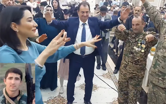 Səbinə Əliyeva şəhid xəbəri gələn qazinin toyunda - VİDEO+FOTOLAR