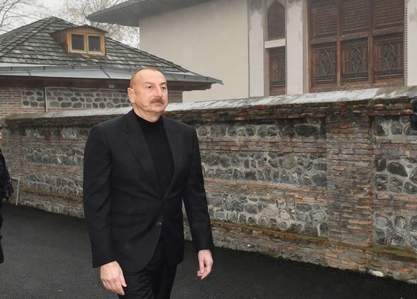 Prezident və xanımı “Yuxarı Baş” Milli Tarix-Memarlıq Qoruğunda oldu - FOTO