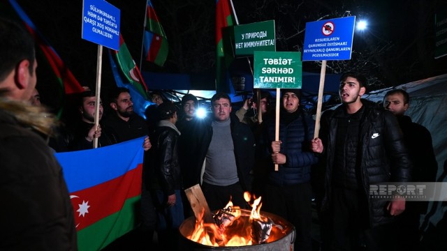 Xankəndi-Laçın yolunda etiraz aksiyası bu gecə də davam etdiriləcək