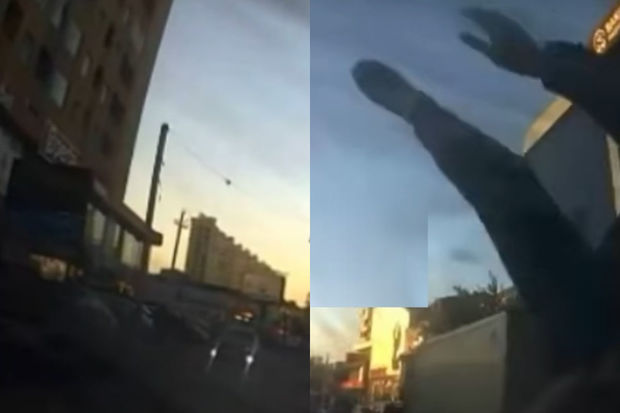 Sürücü sürət həddini aşdı, piyadanı vurdu - ANBAAN VİDEO