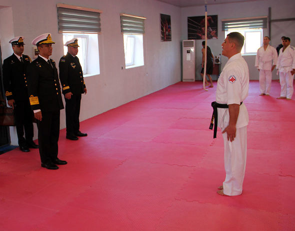 Pakistan HDQ komandanı Hərbi İnstitut və N hərbi hissəsində - FOTO