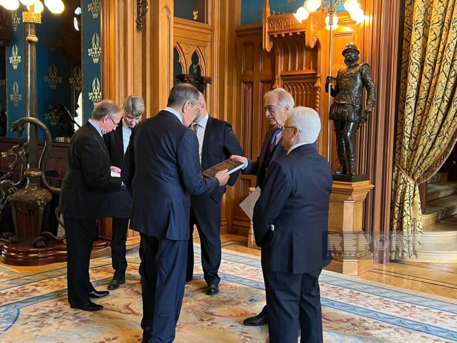 Lavrovla Ceyhun Bayramovun görüşü başladı - FOTOLAR