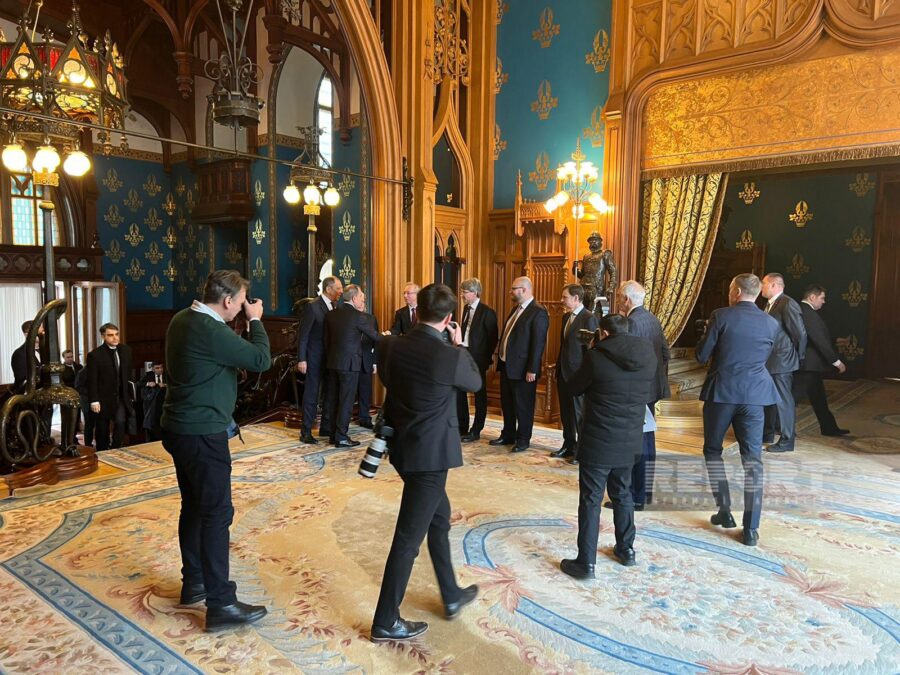 Lavrovla Ceyhun Bayramovun görüşü başladı - FOTOLAR