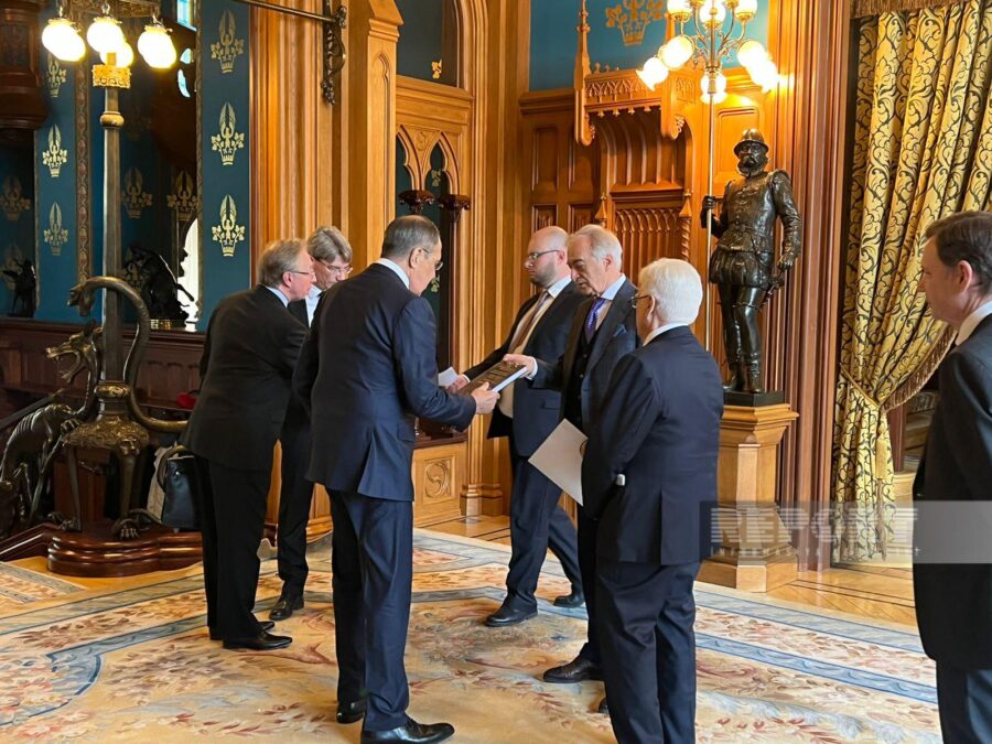 Lavrovla Ceyhun Bayramovun görüşü başladı - FOTOLAR