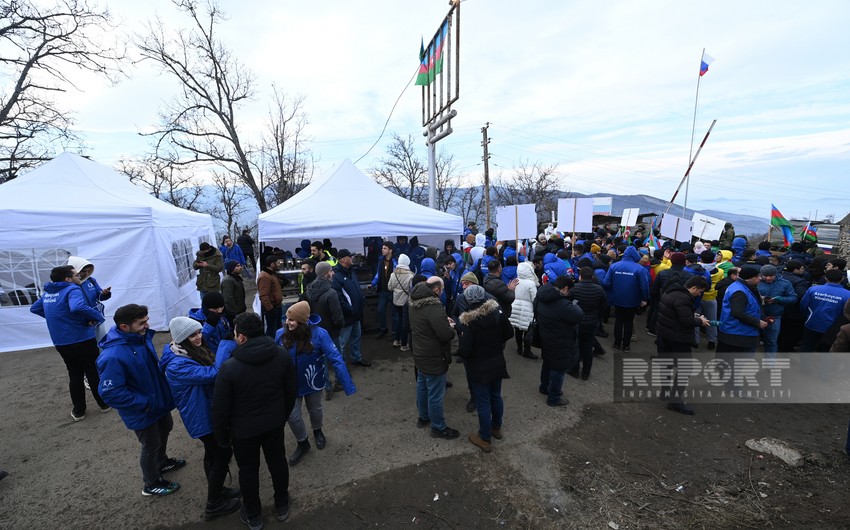 Şuşa-Xankəndi yolunda aksiya: əraziyə polislər gəldi - YENİLƏNİB