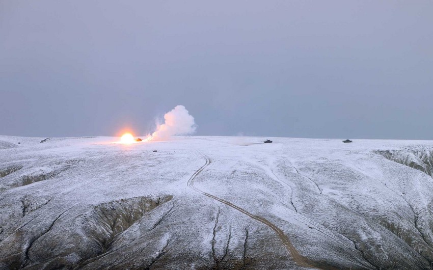 "Qardaş yumruğu" təlimindən yeni görüntülər yayıldı - VİDEO