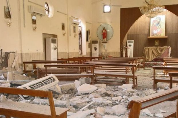 Kilsədə partlayış: Ölənlər var