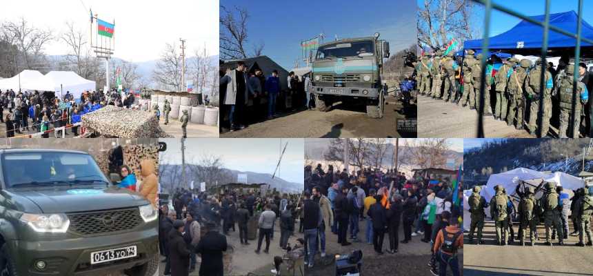 Laçından Xankəndiyə hərəkət davam edir