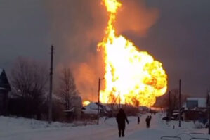 Luqanskda magistral qaz kəməri partladı