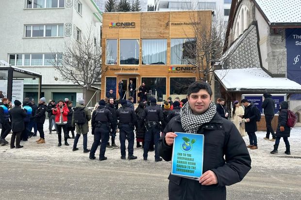 Davosda azərbaycanlı ekofəallara dəstək verildi - FOTOLAR