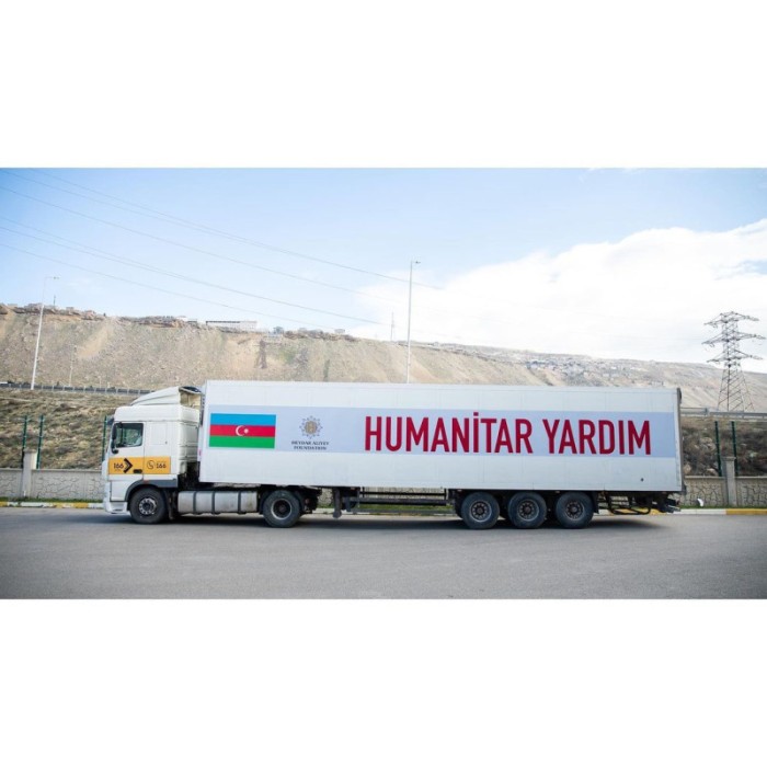 Mehriban Əliyeva humanitar yardımla bağlı paylaşım etdi - FOTOLAR