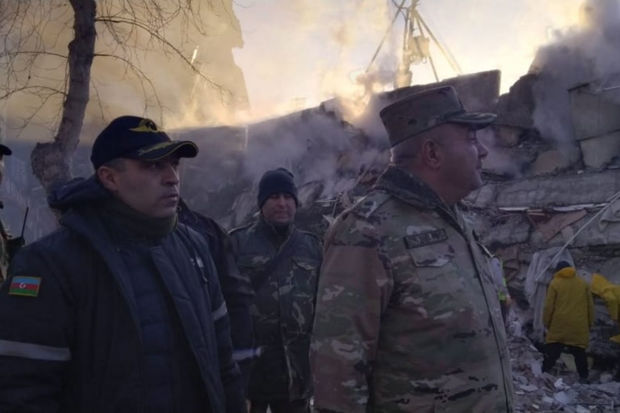 Azərbaycanın Xilasetmə Xidmətinin rəisi Kahramanmaraşdadır