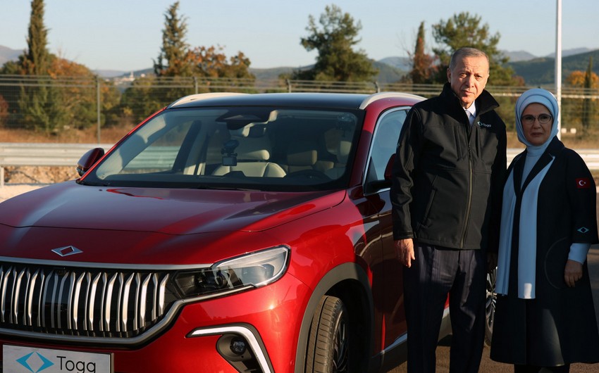 Ərdoğan ikinci “Togg” elektromobilini İlham Əliyevə verəcək