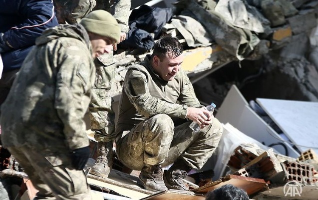 Əsgərlər göz yaşlarını saxlaya bilmədi... - FOTOLAR