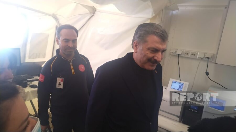 Fəxrəddin Koca FHN-in mobil səhra hospitallarında oldu - FOTOLAR