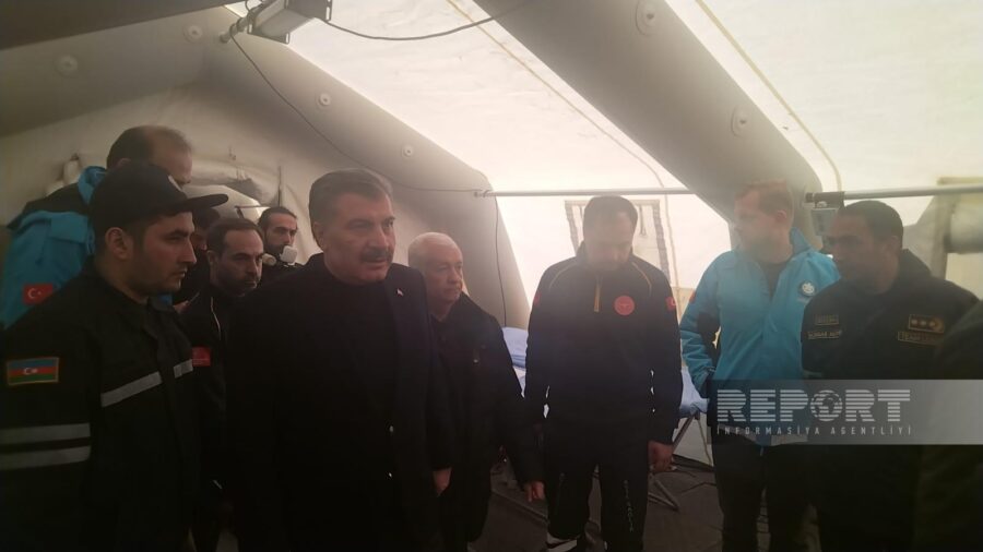 Fəxrəddin Koca FHN-in mobil səhra hospitallarında oldu - FOTOLAR