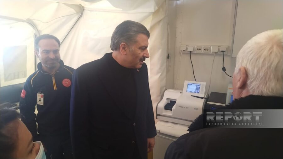 Fəxrəddin Koca FHN-in mobil səhra hospitallarında oldu - FOTOLAR