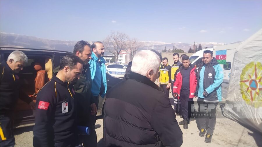 Fəxrəddin Koca FHN-in mobil səhra hospitallarında oldu - FOTOLAR