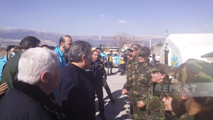 Fəxrəddin Koca FHN-in mobil səhra hospitallarında oldu - FOTOLAR