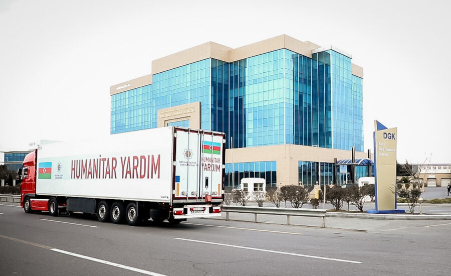 Fondun humanitar yardımları Bakıdan Türkiyəyə yola düşdü - FOTO