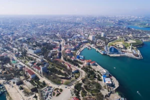 Krımda Ukrayna bayrağı qaldırıldı - FOTO