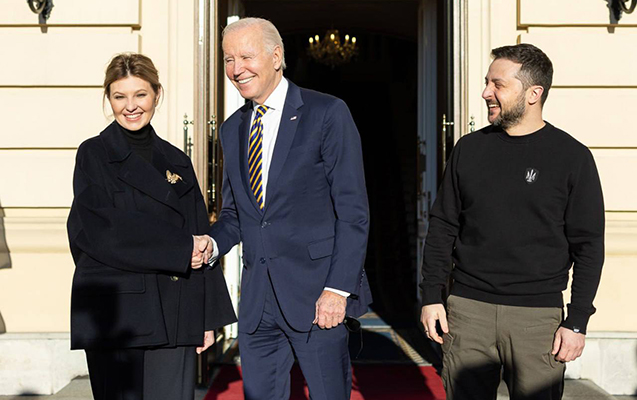 Zelenski Baydeni belə qarşıladı - VİDEO