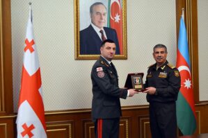 Zakir Həsənov Giorgi Matiaşvili hərbi əməkdaşlıqdan danışdı