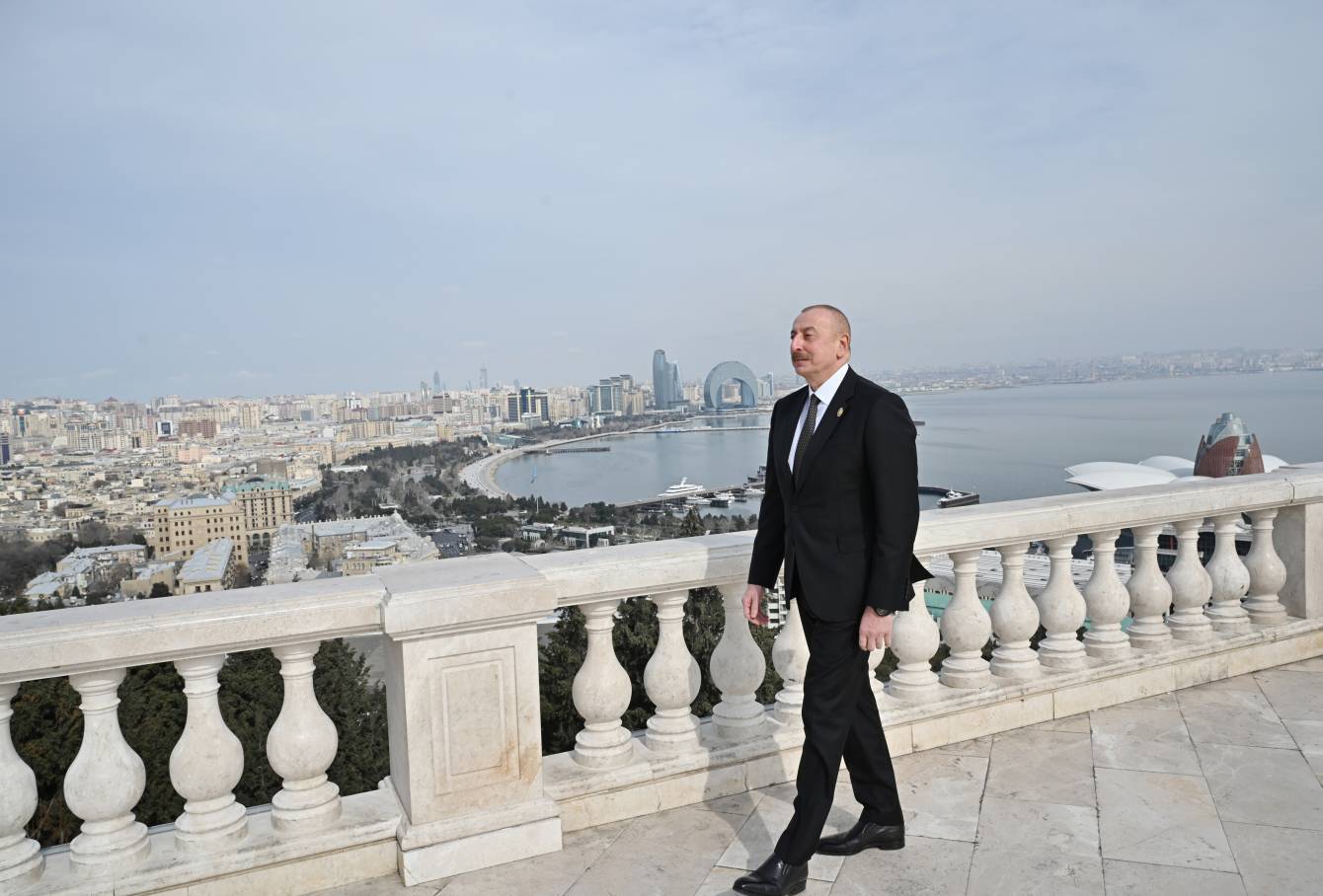 Prezident qonaqlarla Dağüstü parkda - FOTO 5 1 1