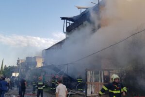 Zaqatalada yağ sexində güclü yanğın baş verdi