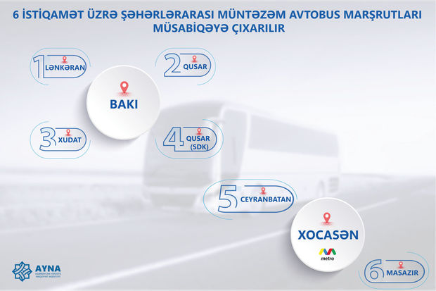 Bu avtobus marşrutları müsabiqəyə çıxarılır - FOTO