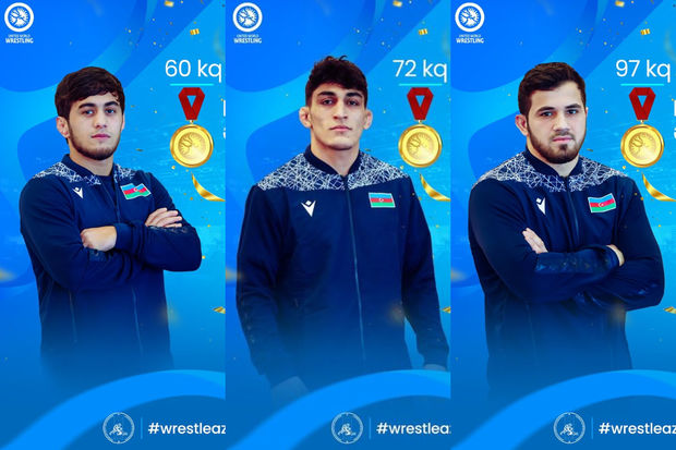 Azərbaycanın üç güləşçisi Avropa çempionu oldu