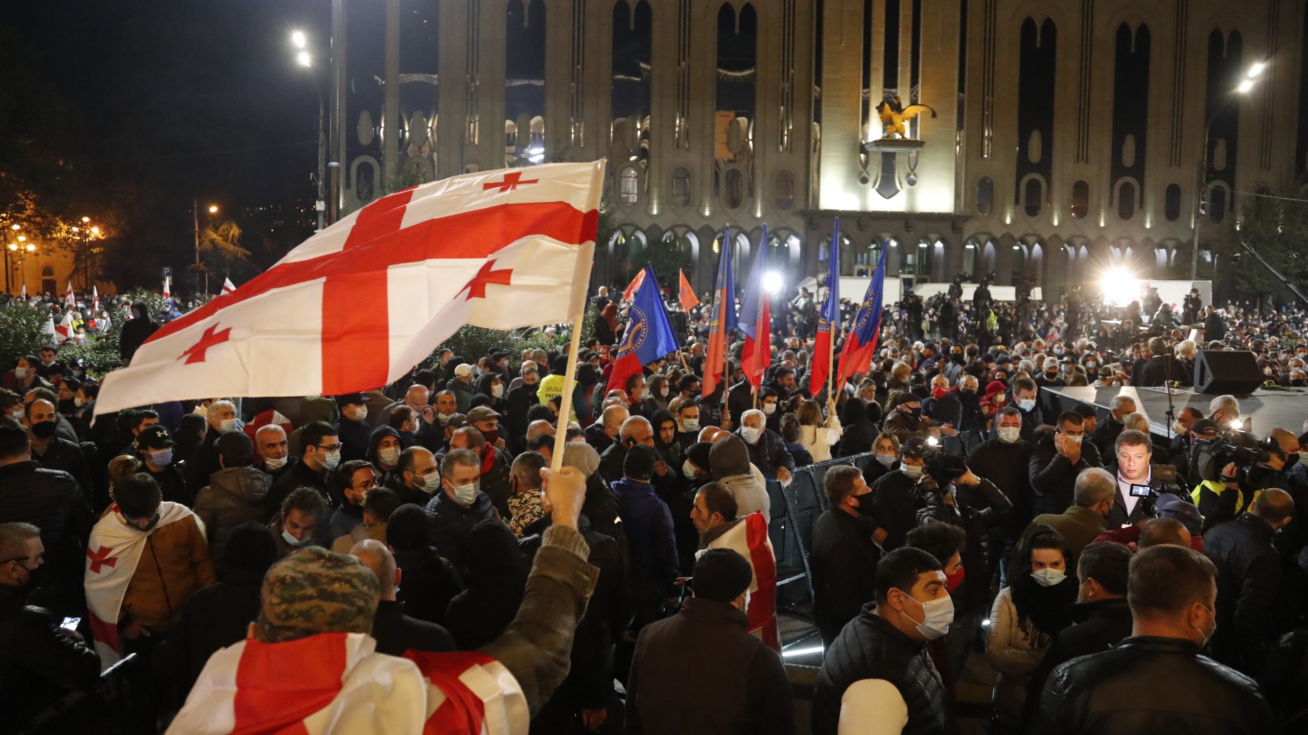 Georgia opposition rally scaled 1
