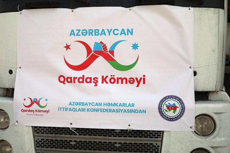 AHİK Türkiyəyə konteyner evlər göndərdi - FOTOLAR