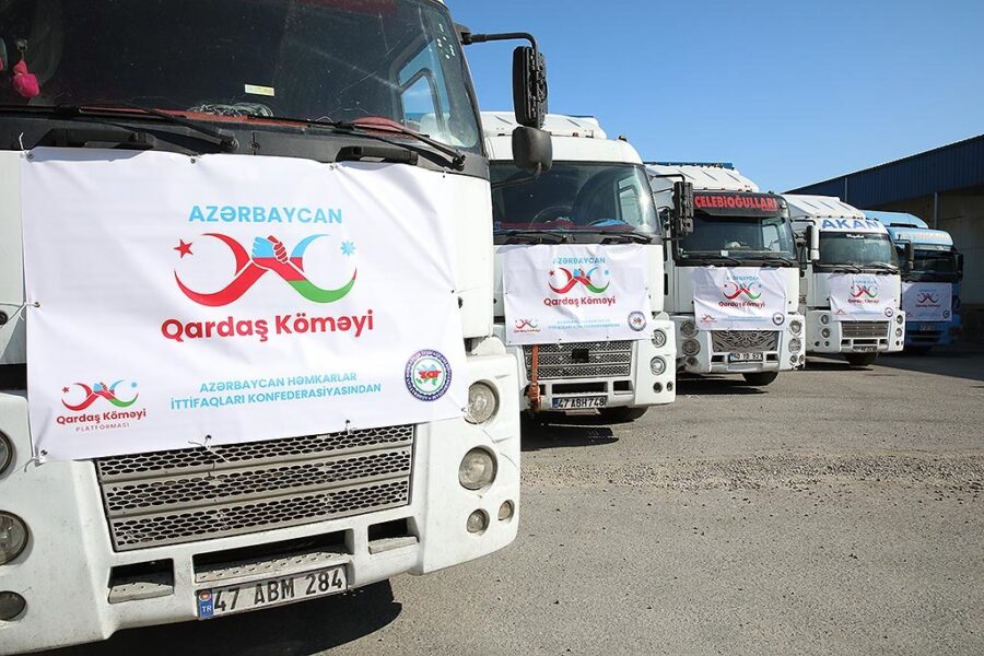 AHİK Türkiyəyə konteyner evlər göndərdi - FOTOLAR