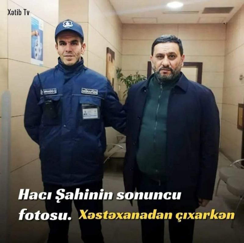 Hacı Şahin ölümündən bir saat öncə... - Xəstəxanadakı fotosu