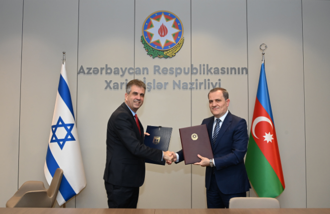 Azərbaycan və İsrail XİN başçıları görüşdü - FOTOLAR