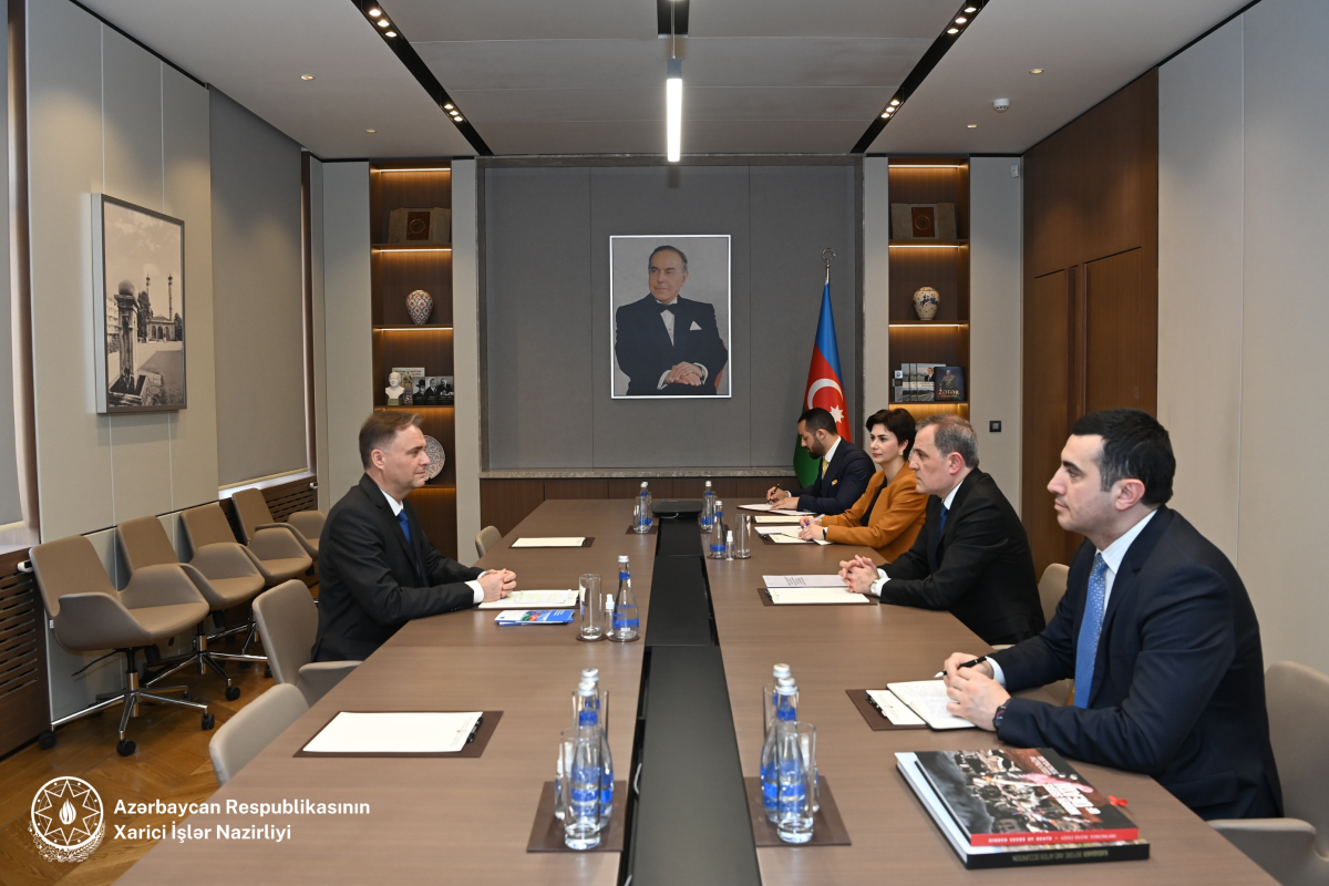 Ceyhun Bayramov Avropa Şurası Bakı ofisinin rəhbəri ilə fikir mübadiləsi apardı